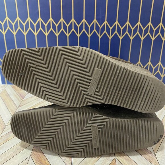 STL Brown Mid-Calf Suede Wedge Heel Boots With Stitch Detail & Side Zipper Size - Picture 8 of 9